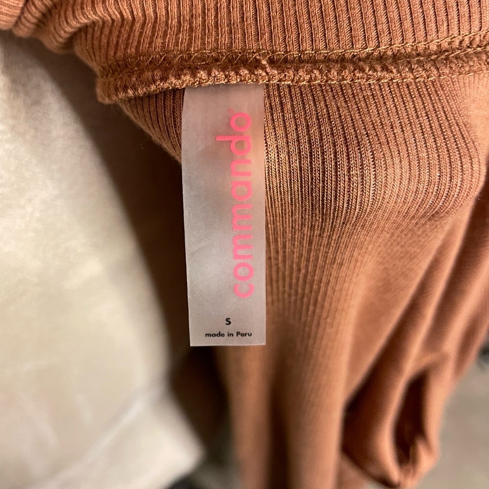Commando Luxury Rib Cardigan Robe Sweater Ochre Brown‎ Small - Picture 5 of 7